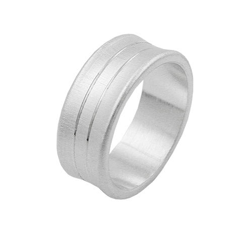 Ring matt 2 diam Linien 925