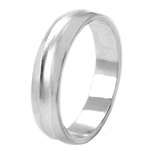 Ring glänzend Welle matt 925