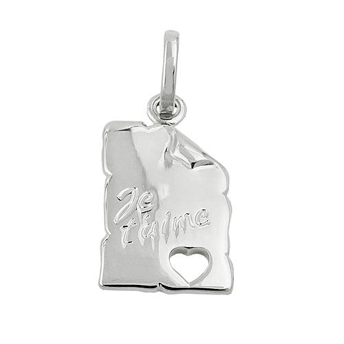 Anhänger Je t- aime Silber 925