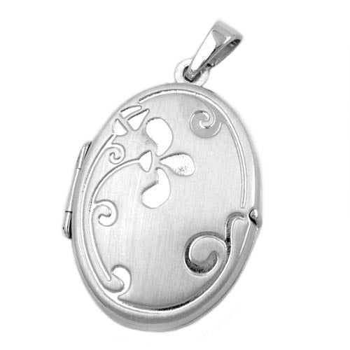 Anhänger Medaillon oval Silber 925