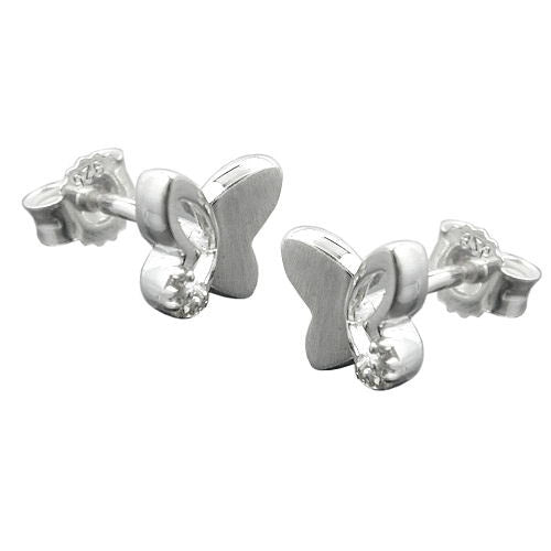 Ohrstecker Schmetterling Silber 925