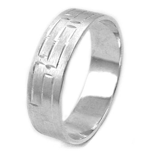 Ring matt-diam mit Muster 925