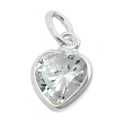 Anhänger Herz Zirkonia Silber 925