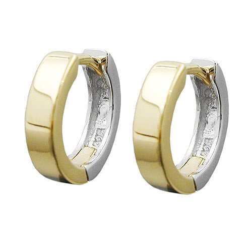 Creolen 11mm bicolor Silber 925