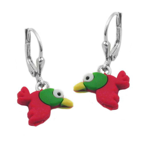 Ohrringe Brisur Vogel bunt Silber 925