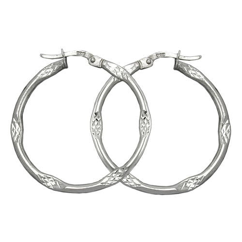 Creolen diamantiert Silber 925