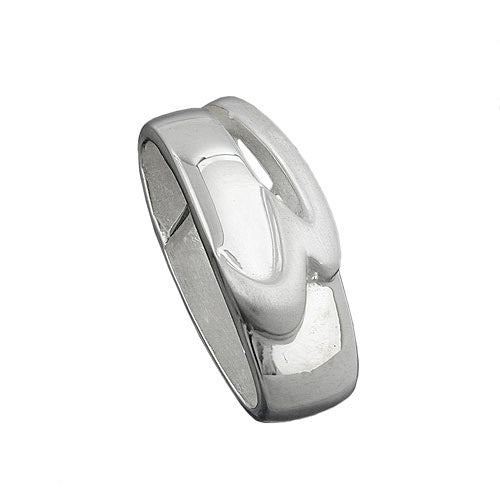 Anhänger Schlaufe-glänzend matt 925