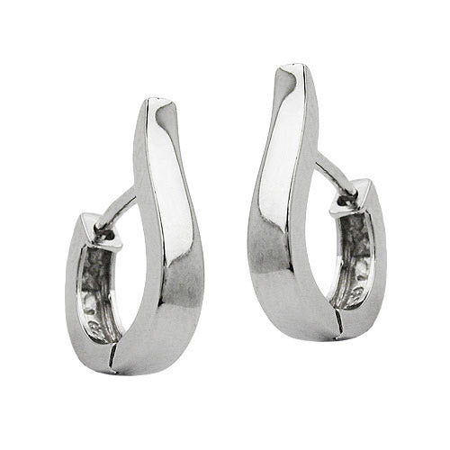 Creolen 3mm oval rhodiniert Silber 925