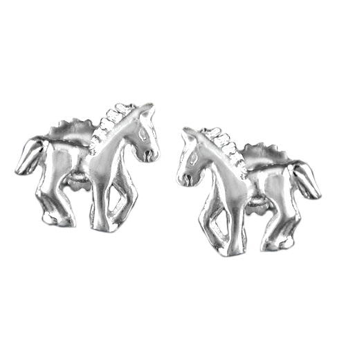 Ohrstecker Pferd rechts-links Silber 925