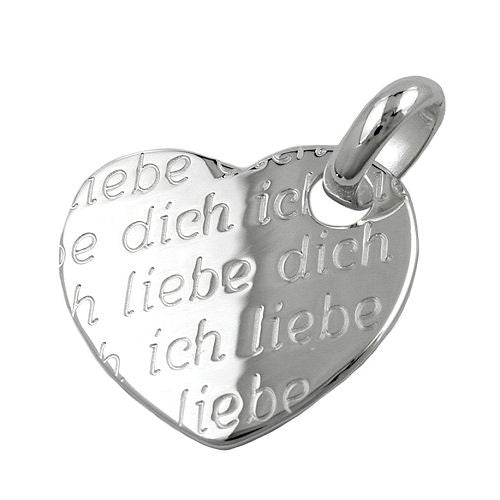 Anhänger Herz -Ich liebe Dich-Silber 925