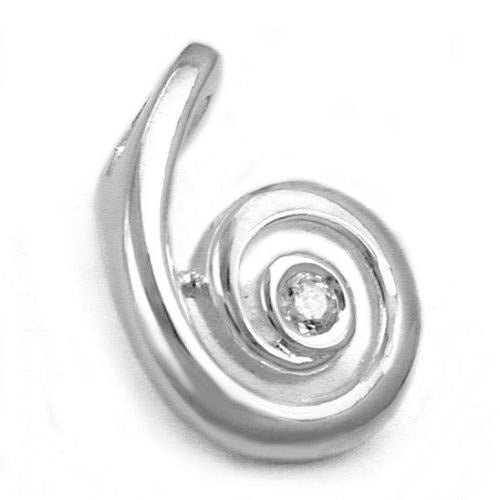 Anhänger Spirale mit Zirkonia 925