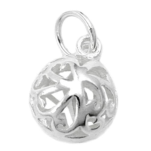 Anhänger filigrane Kugel Silber 925