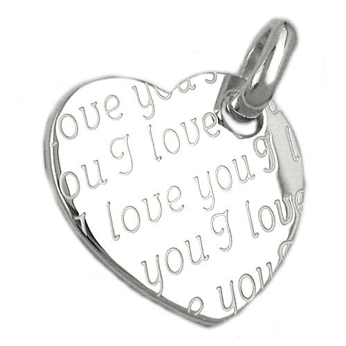 Anhänger Herz I love you Silber 925