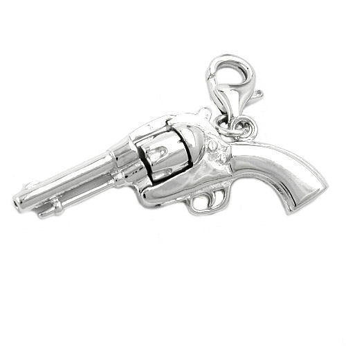 Charm Revolver Silber 925