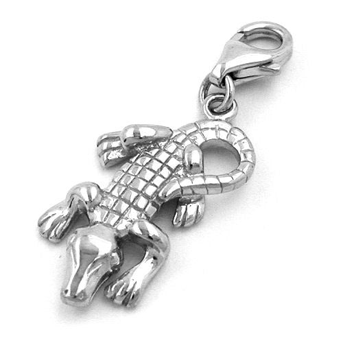 Charm Krokodil Silber 925