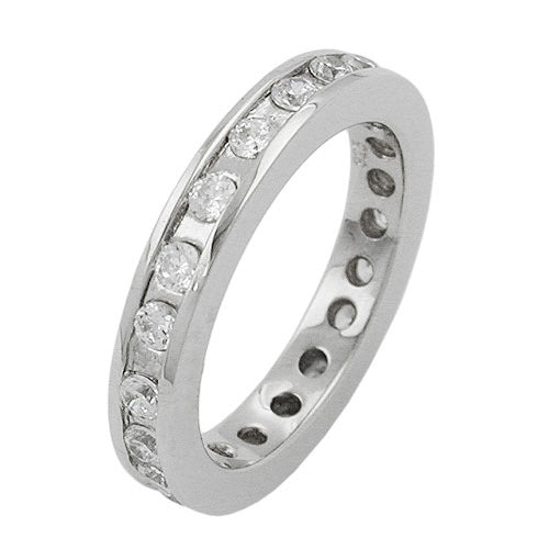 Ring besetzt mit Zirkonia Silber 925