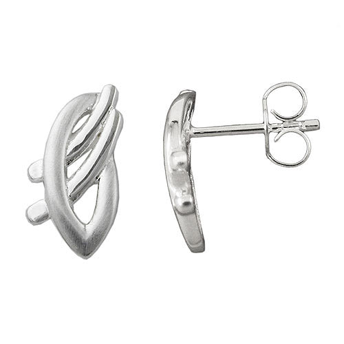 Ohrstecker matt-glänzend Silber 925