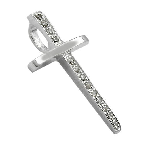 Anhänger Kreuz mit Zirkonia Silber 925