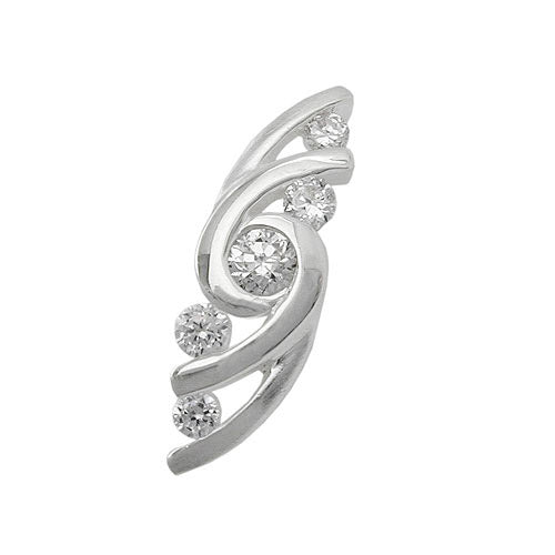 Anhänger mit 5 Zirkonia Silber 925