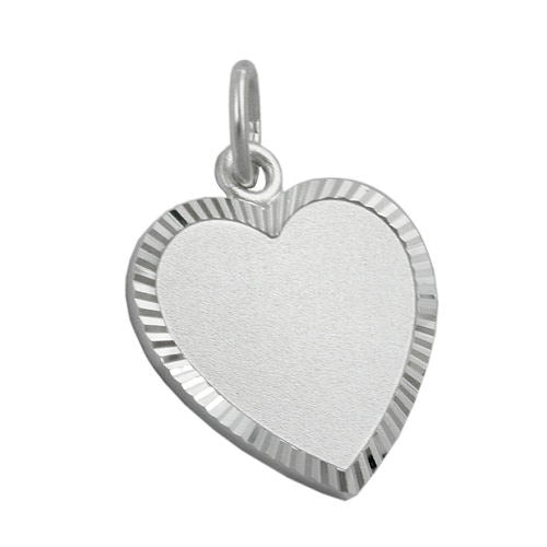 Anhänger Herz diamantiert Silber 925