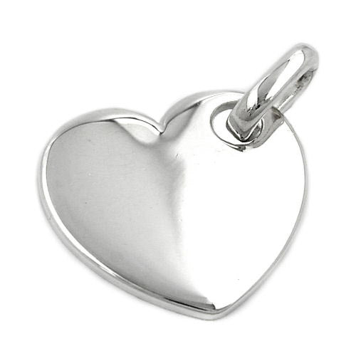 Anhänger Herz glatt-glänzend Silber 925