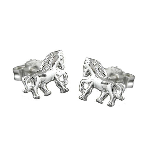 Ohrstecker Pferd rechts-links Silber 925