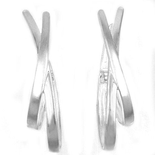 Creolen 38x14mm KlappCreolen Silber 925