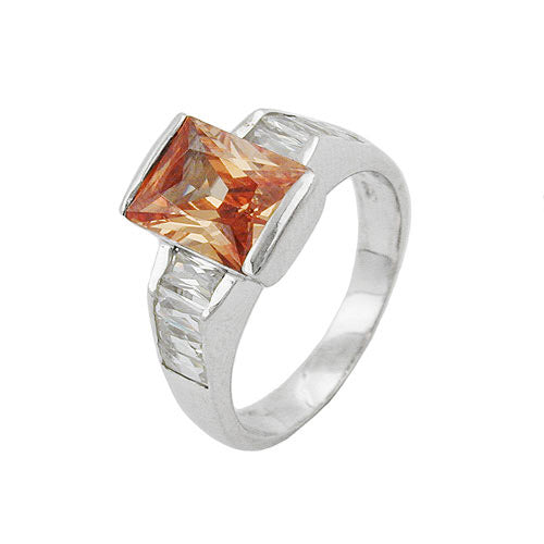 Ring Zirkonia topas-weiß Silber 925