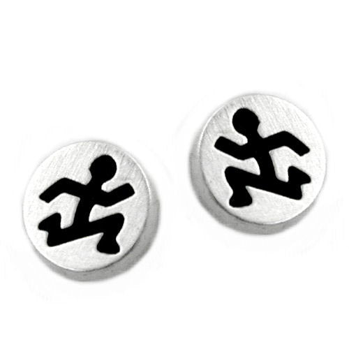 Ohrstecker Strichmännchen Silber 925