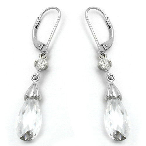 Ohrringe Brisur Zirkonia-weiß Silber 925