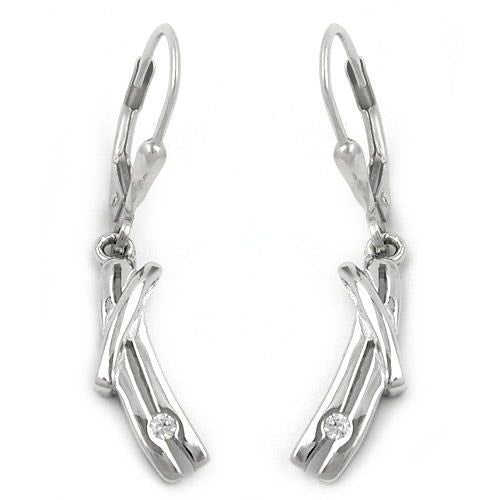 Ohrringe Brisur mit Zirkonia Silber 925