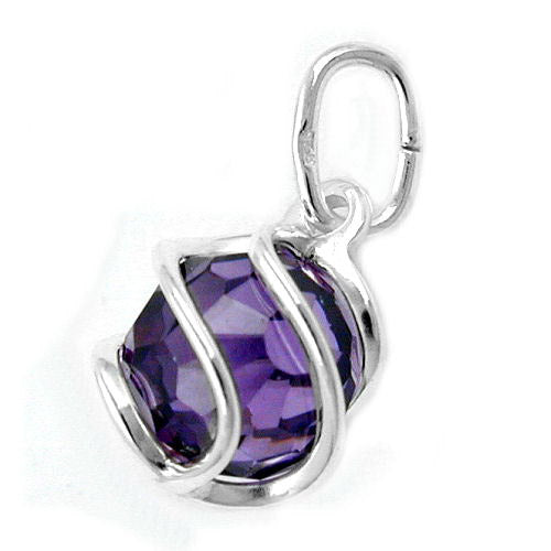 Anhänger Zirkonia amethyst Silber 925