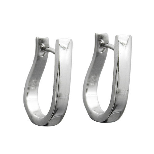 Creolen 2 5mm oval rhodiniert Silber 925