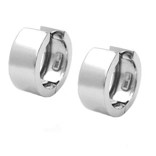 Creolen ca. 18x8mm rhodiniert Silber 925