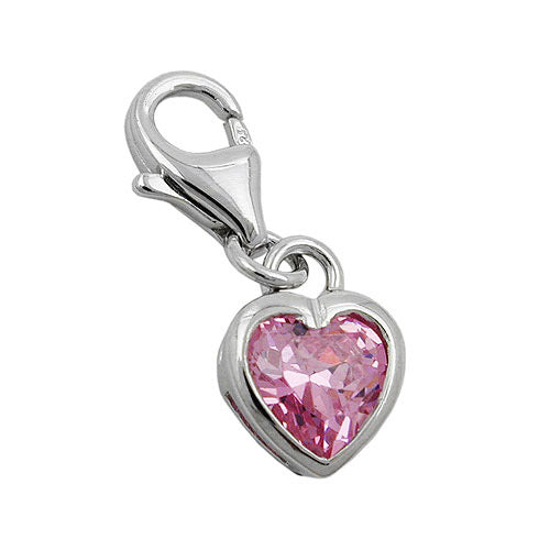 Charm Herz Zirkonia Silber 925