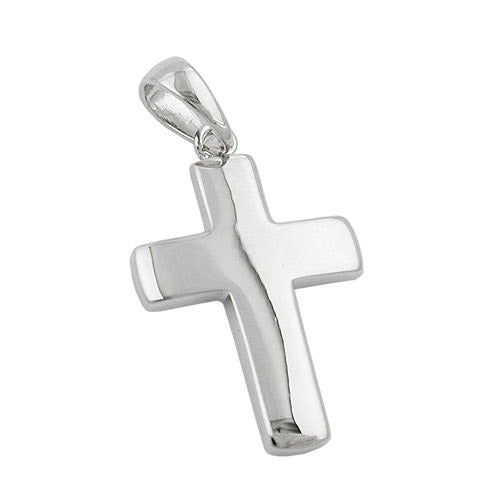 Anhänger Kreuz rhodiniert Silber 925