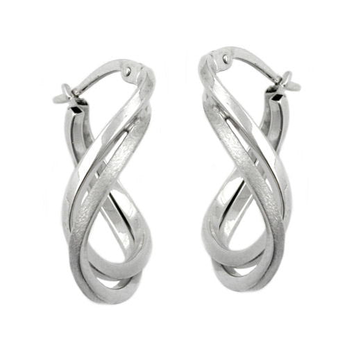 Creolen oval rhodiniert Silber 925
