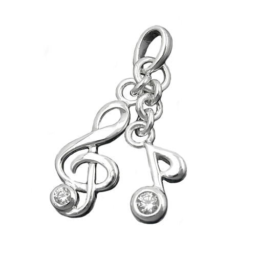 Anhänger Notenschlüssel Silber 925