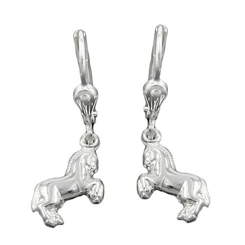 Ohrringe Brisur Pferde rechts/links Silber 925