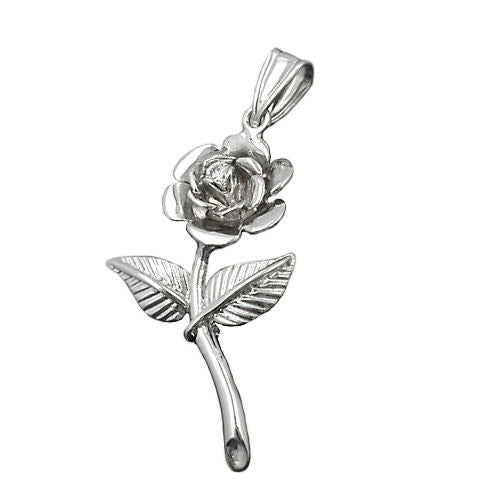 Anhänger Rose mit Stiel Silber 925