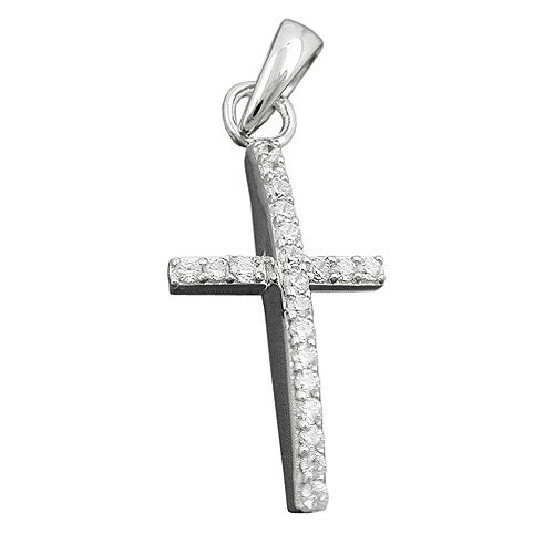 Anhänger Kreuz mit Zirkonia Silber 925