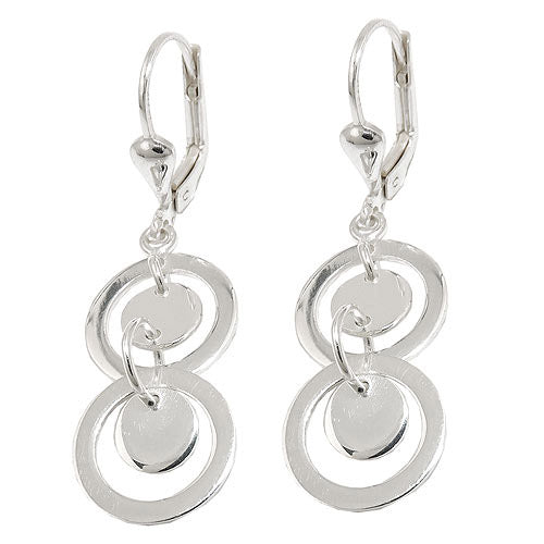 Ohrringe Brisur Ringe doppelt Silber 925