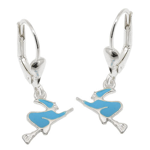 Ohrringe Brisur Hexe hellblau Silber 925