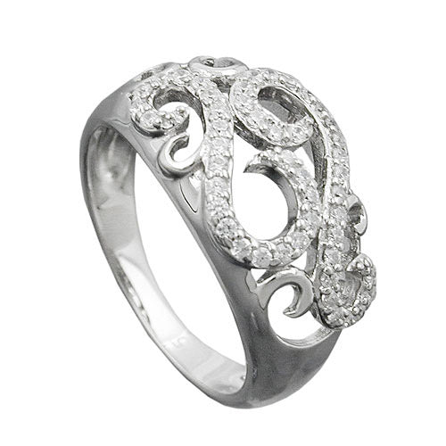 Ring mit vielen Zirkonia Silber 925