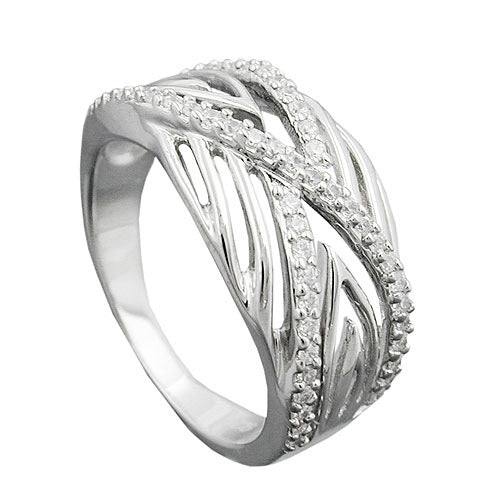 Ring mit vielen Zirkonia Silber 925