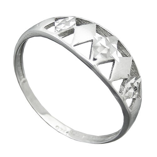 Ring diamantiert rhodiniert Silber 925