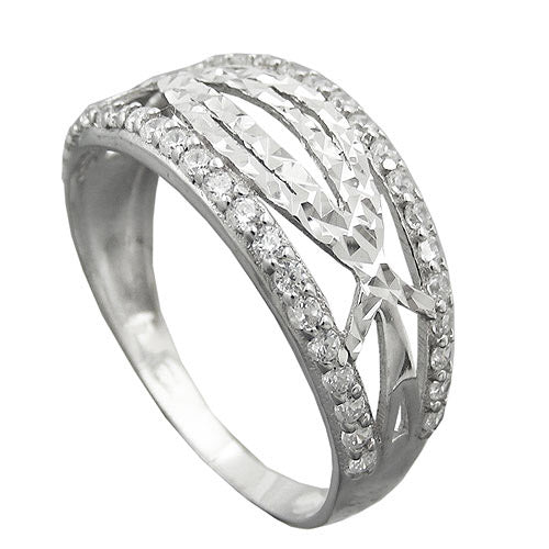 Ring mit Zirkonia Silber 925