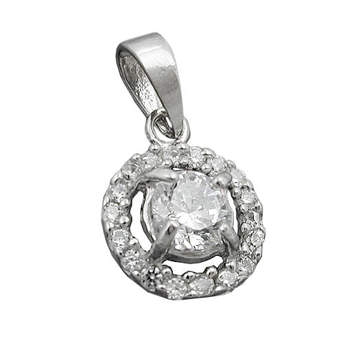 Anhänger Blume Zirkonia Silber 925