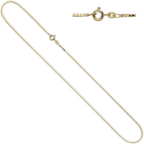 Venezianerkette 333 Gelbgold 1 5 mm 40 cm Gold Kette Halskette Goldkette