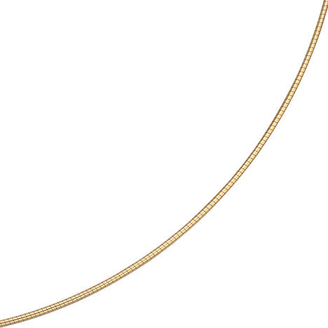 Halsreif 585 Gelbgold 1 1 mm 42 cm Gold Kette Halskette Goldhalsreif Karabiner